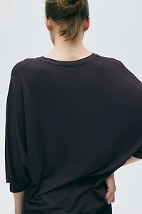 Haut à manches chauve-souris en viscose