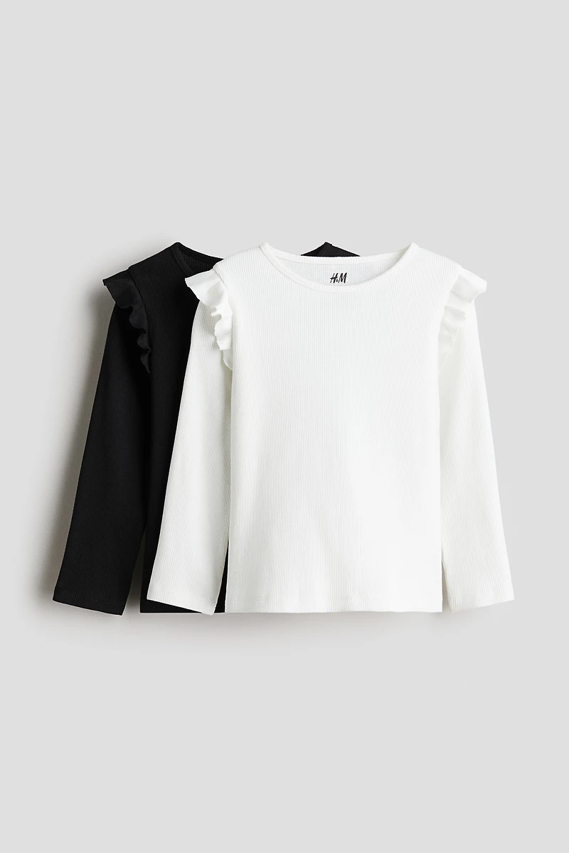 2-pack Ribbed Cotton Tops