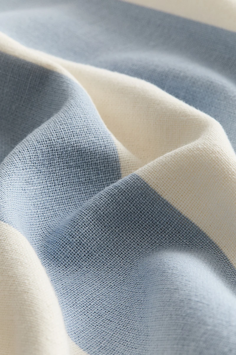 Housse de coussin en lin mélangé