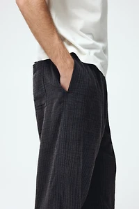 Loose-Fit Cotton Muslin Pants