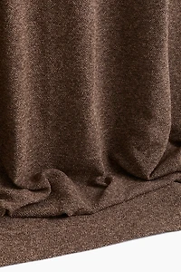 Single-pack Wide Bouclé Curtain Panel