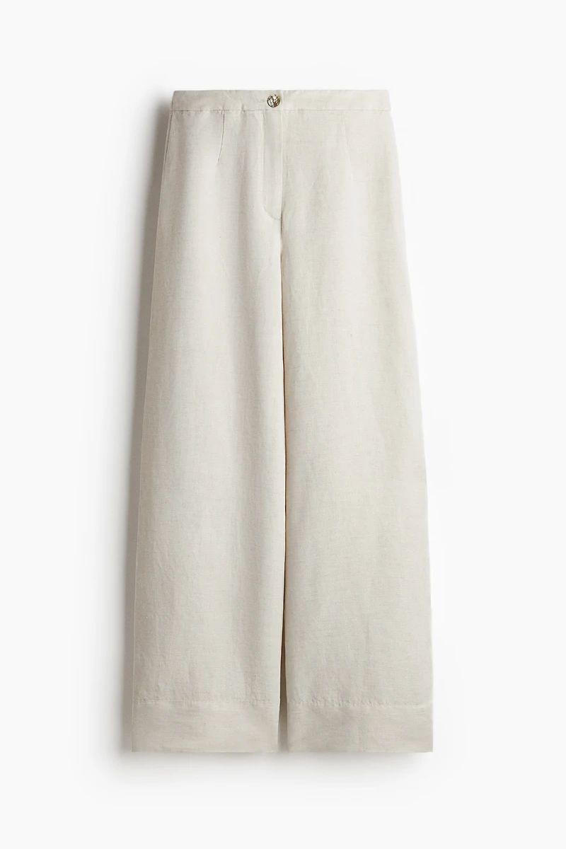 Pantalon en lin mélangé