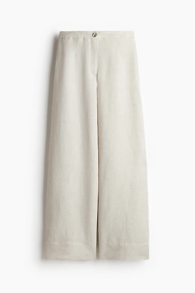 Pantalon en lin mélangé