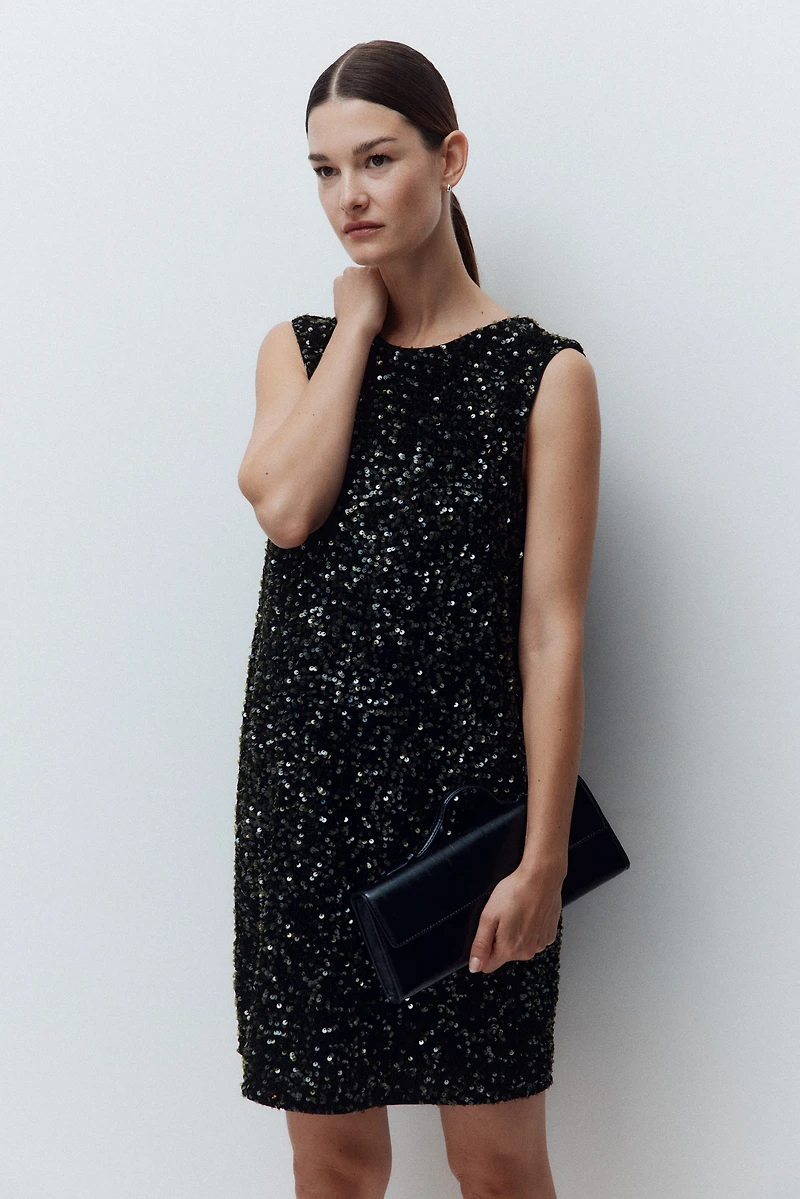 Robe MAMA à sequins avec boucle
