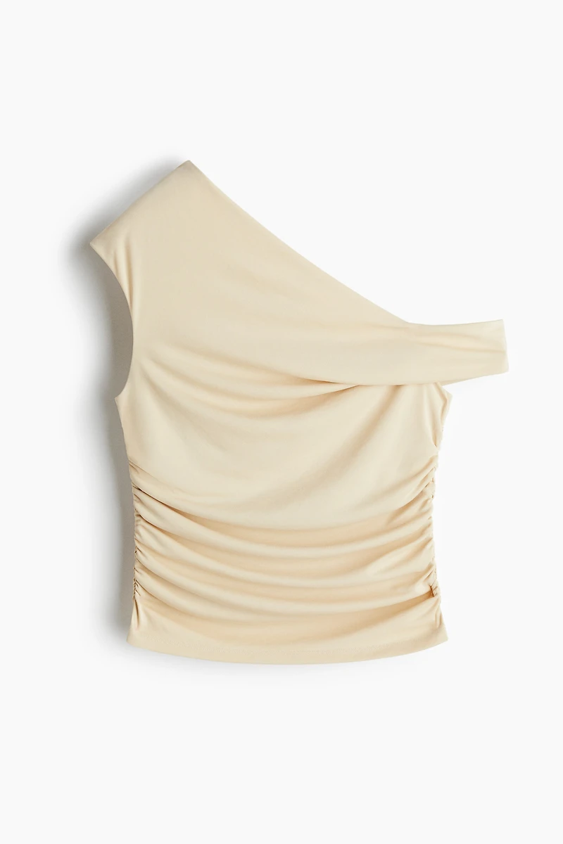 Haut asymétrique à effet drapé