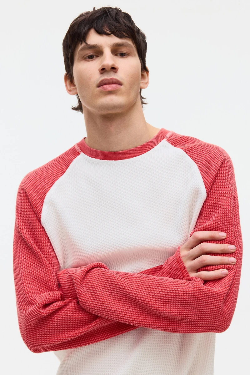 Regular-Fit Waffled Jersey Shirt