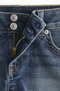 Low-Waist Mini Denim Shorts