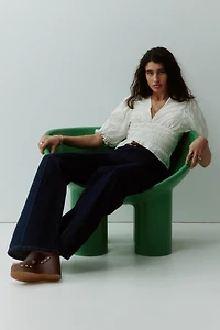 Smocked-Waist Blouse