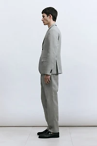 Slim-Fit Linen Suit Pants