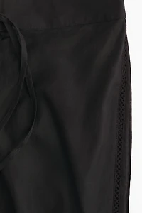 Lace-Trimmed Pajama Pants