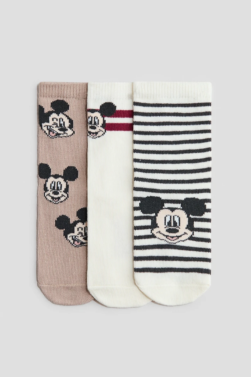 Lot de 3 paires chaussettes en tricot jacquard