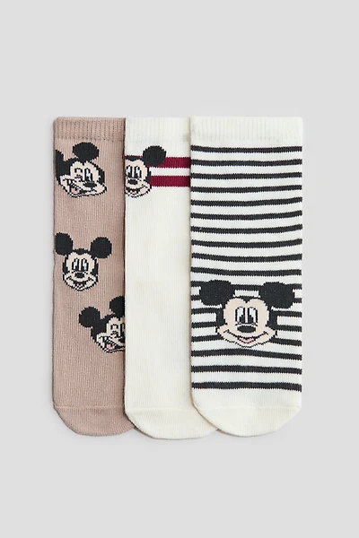 Lot de 3 paires chaussettes en tricot jacquard