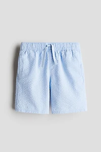 Cotton seersucker shorts