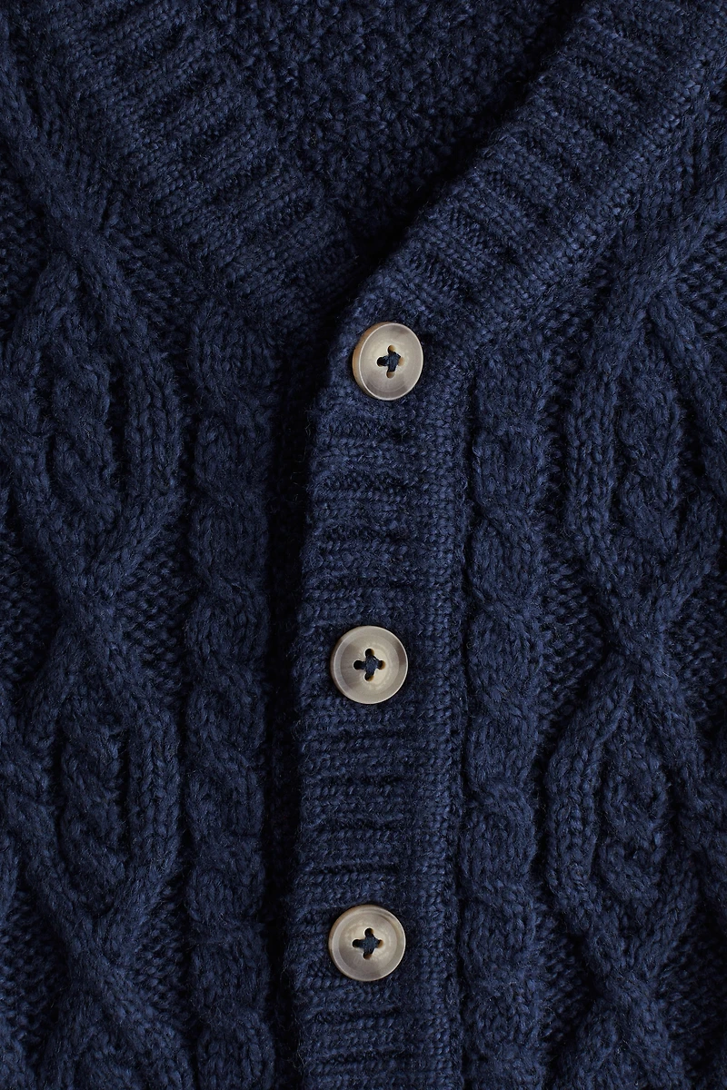 Gilet en maille torsadée