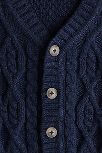 Gilet en maille torsadée