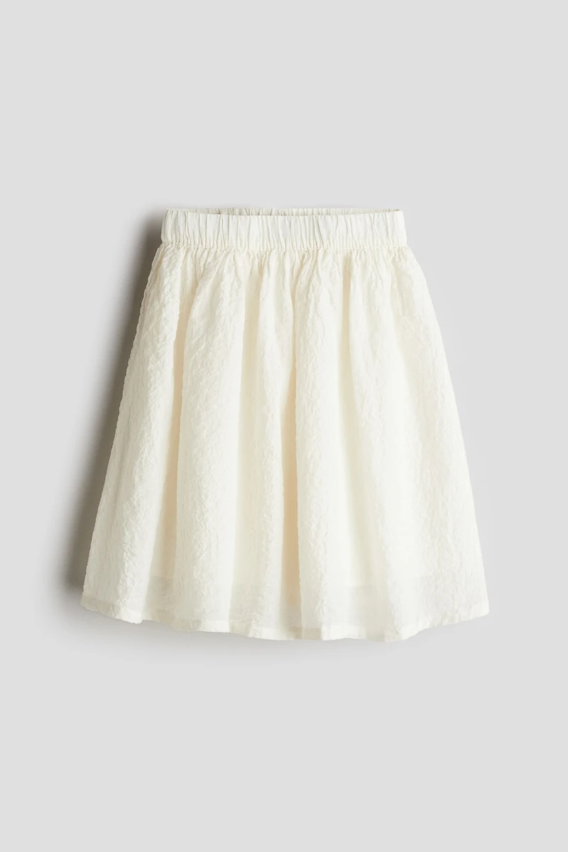 Cotton Seersucker Skirt