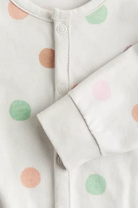 Printed Cotton Pajama Jumpsuit