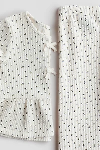 2-Piece Textured Jersey Set