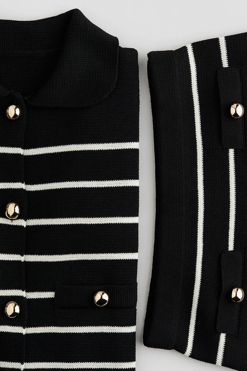 Ensemble 2 pièces en fin tricot