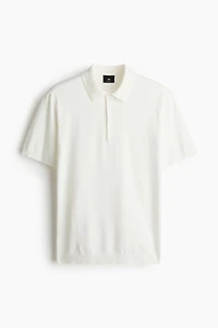 Regular-Fit Fine-Knit Polo Shirt