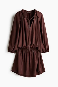 Braided-Detail Tunic Dress