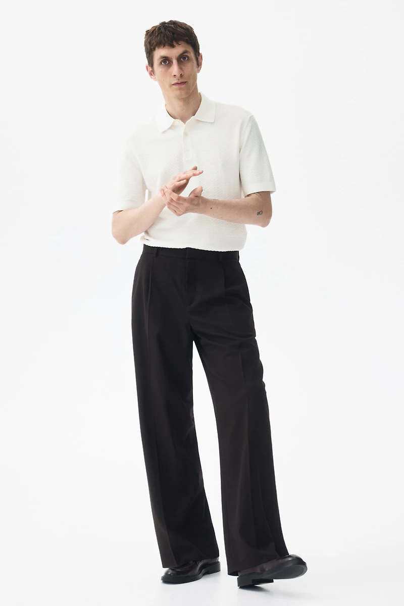 Slim-Fit Textured Polo Shirt