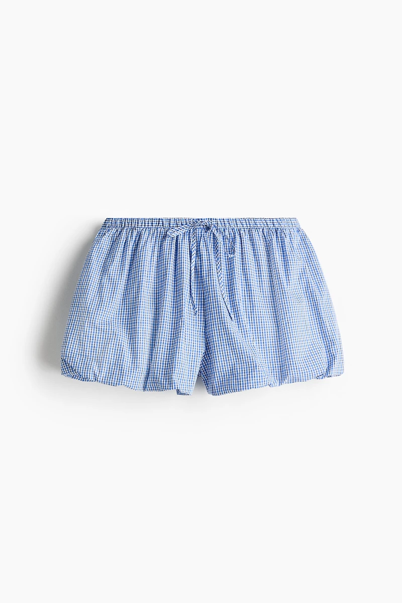 Cotton Balloon-Leg Beach Shorts