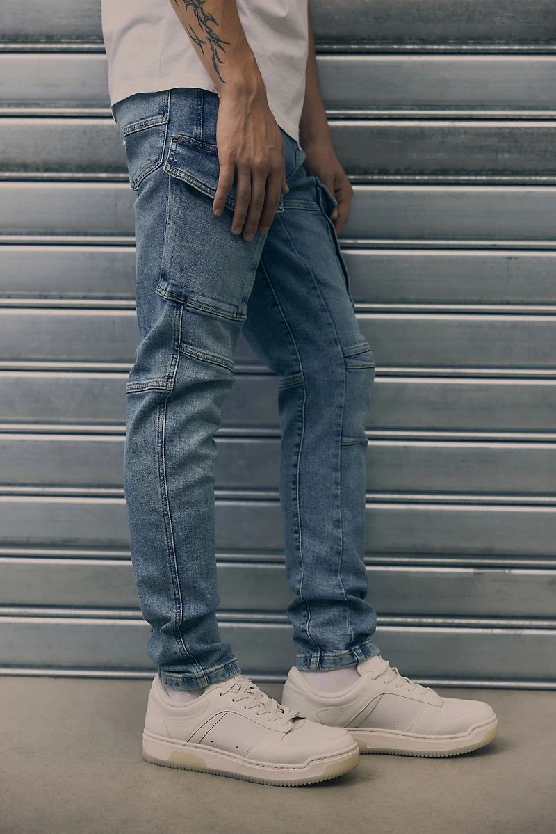Jean cargo Coupe Amincie