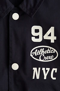 Veste de baseball en sergé