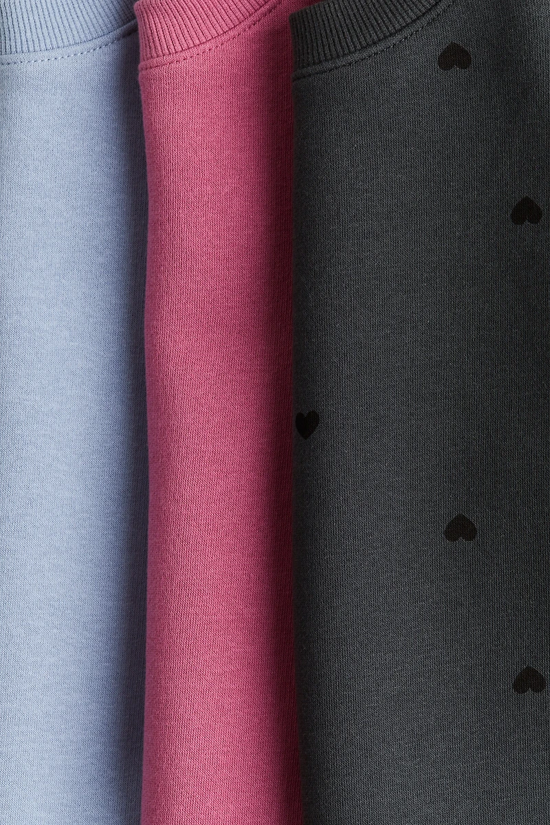 3-pack Brushed-Inside Sweatshirts