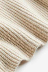 Rib-knit Mock Turtleneck Sweater