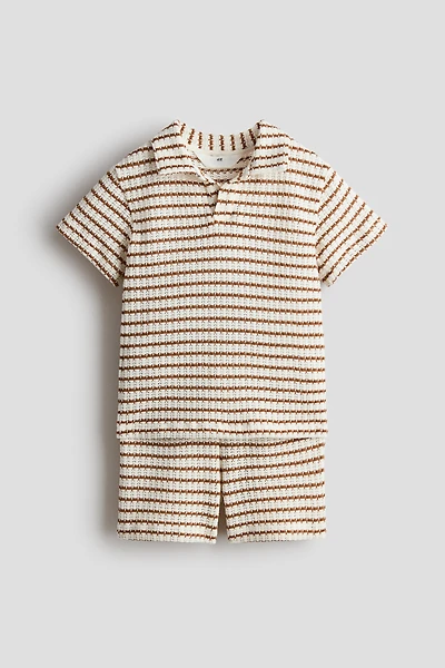 2-Piece Textured-Knit Set