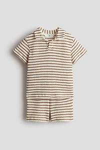 2-Piece Textured-Knit Set