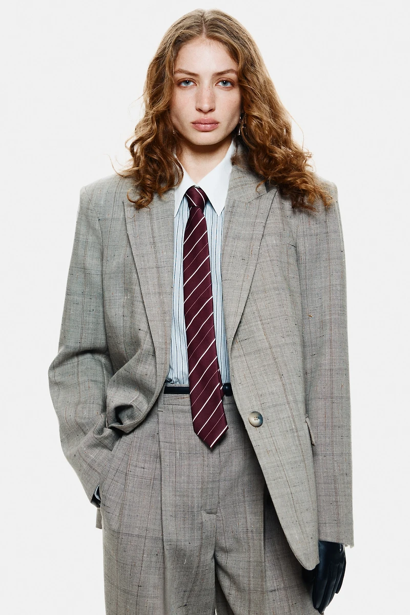 Wool-Blend Blazer