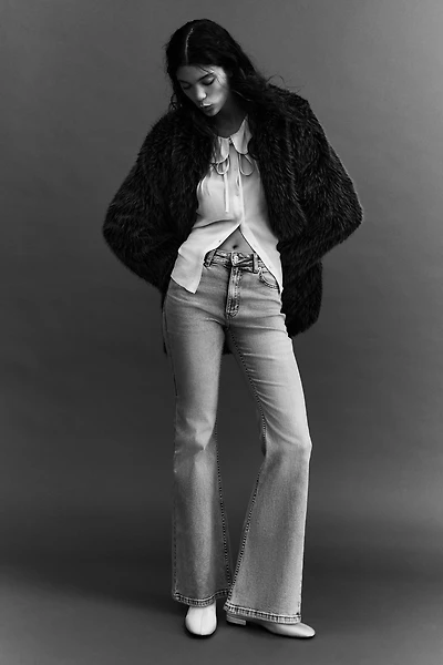 Jean évasé taille haute