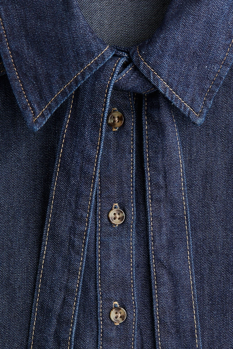 Blouse en denim avec boucle
