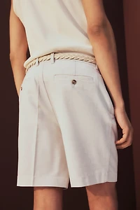 Regular-Fit Lyocell-Blend Chino Shorts