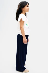 Wide-Leg Jersey Pants