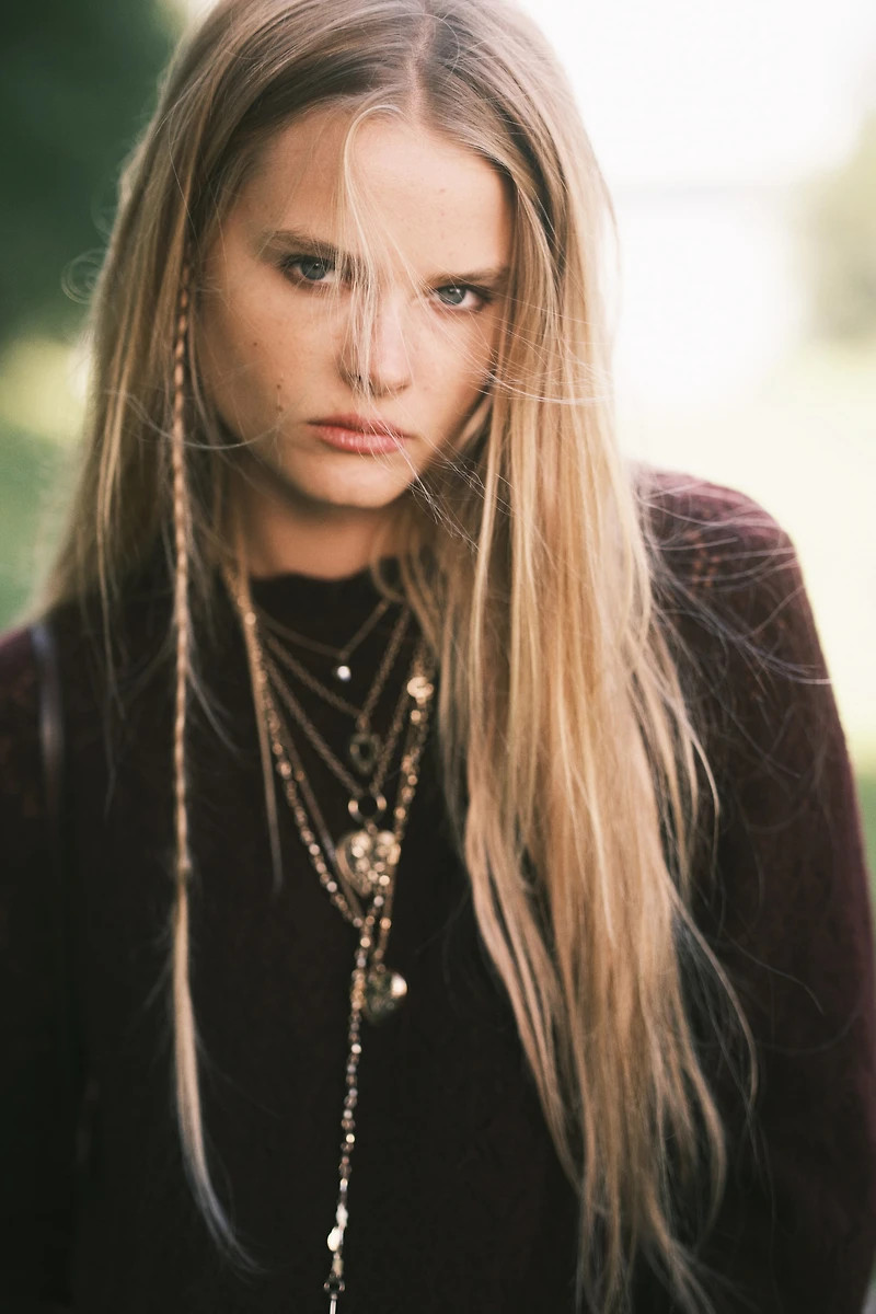 Pointelle-Knit Sweater