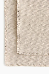 Lot de 2 napperons en jute mélangé