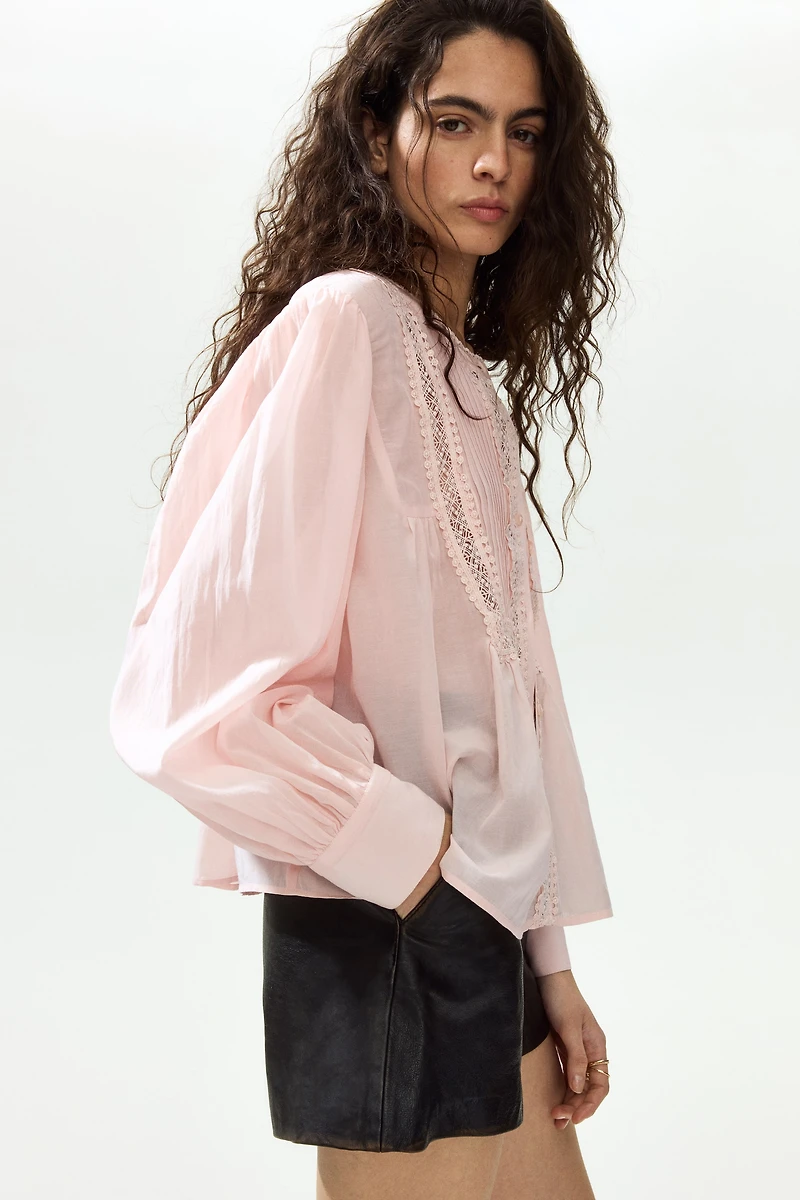 Blouse with Pintucks