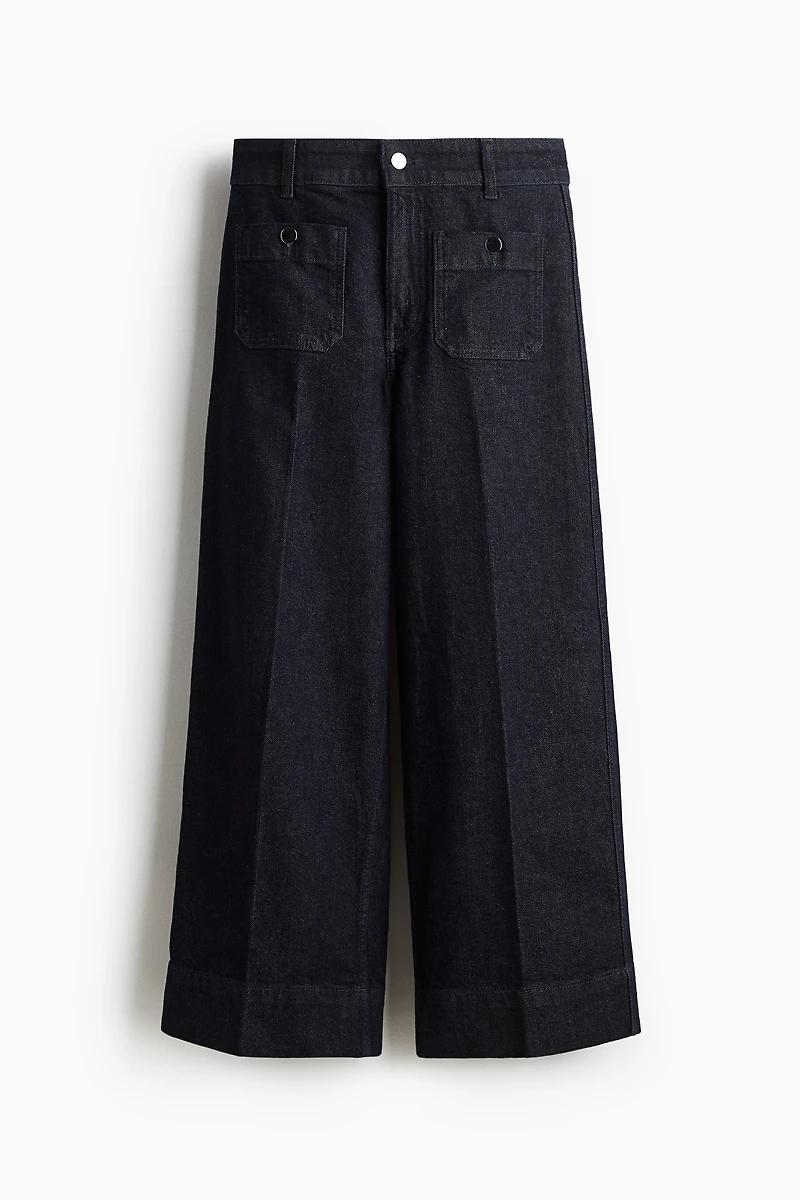 Wide High Ankle Jeans