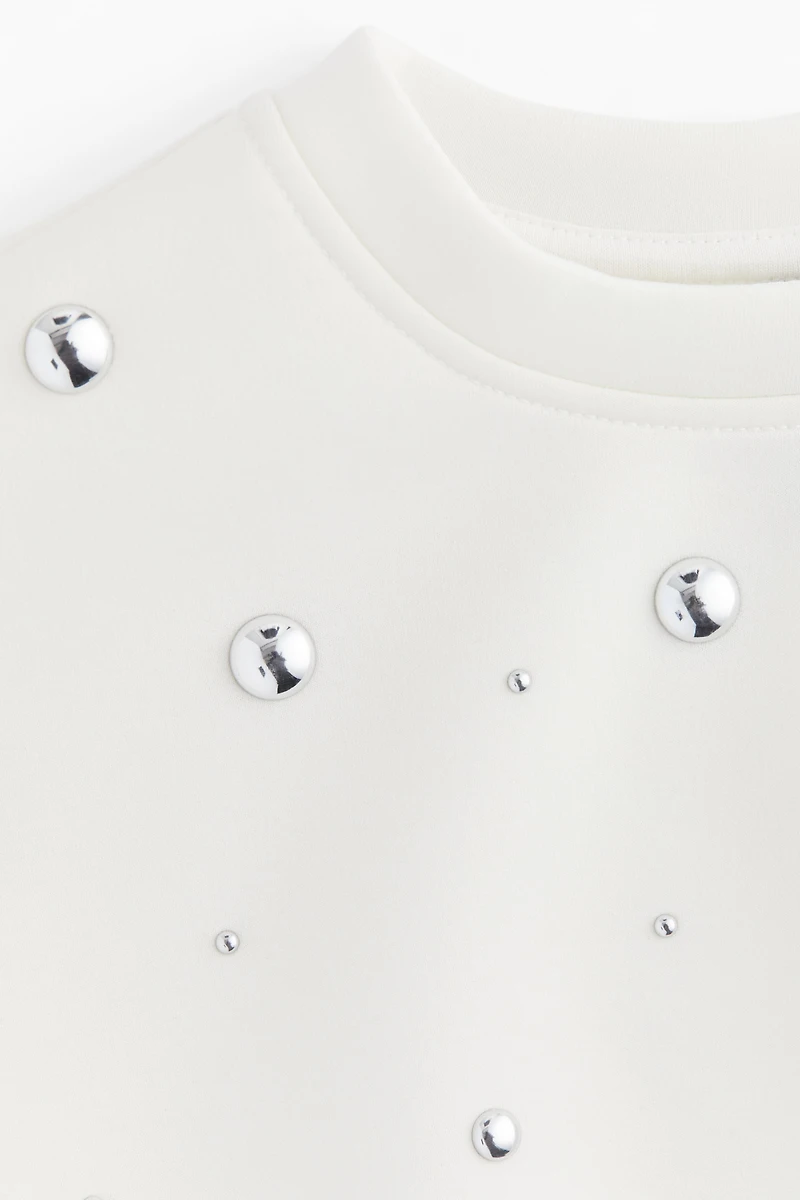 Studded Scuba Sweatshirt