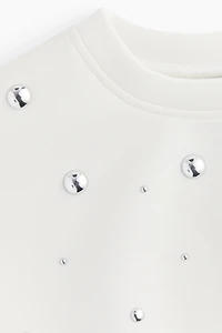 Studded Scuba Sweatshirt
