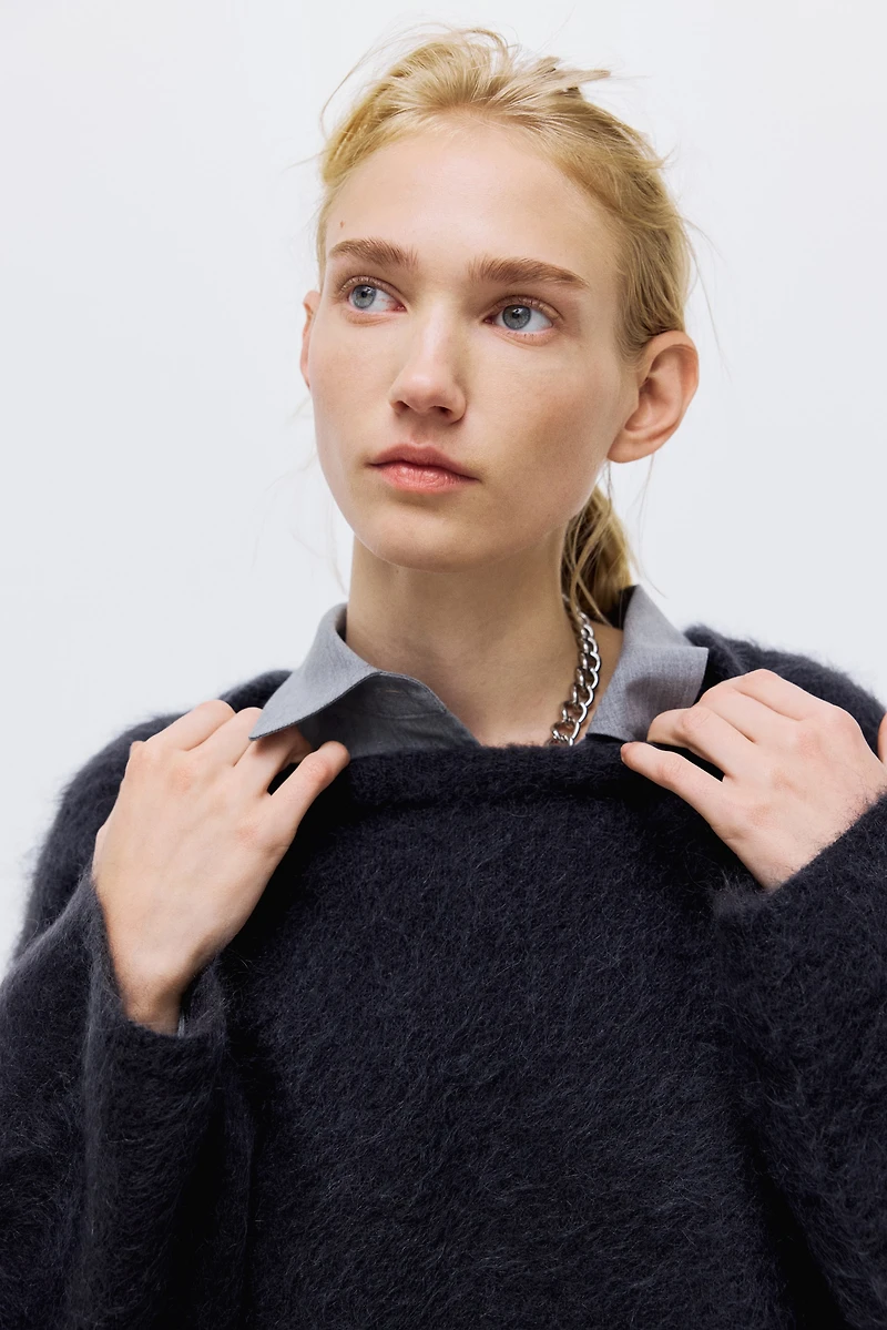 Oversized Mohair-Blend Sweater