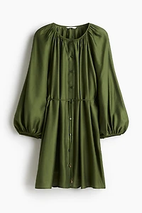 Oversized Tie-Belt Dress