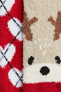 2-pack Chenille Socks