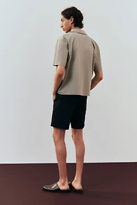 Regular Fit Ribbed resort shirt