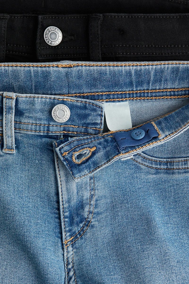 2-pack Flared Leg Low Jeans