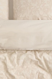 Jacquard-Weave King/Queen Duvet Cover Set